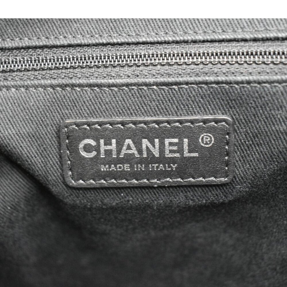 CHANEL  Coco Eyelets Large Leather Shopping Tote Shoulder Black - Picture 16 of 16
